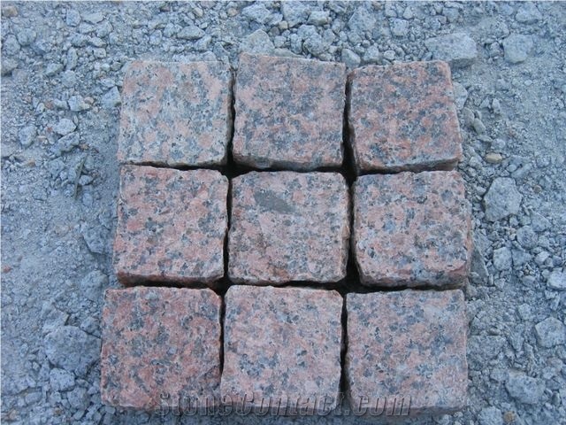 G562 Granite Cobble,China Red Granite Cobbles