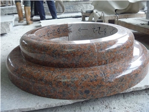G562 Granite Column, Red Granite Column