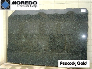 Peacock Green Granite Slab Peacock Green Granite Slab