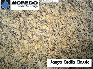 Santa Cecilia Classic Granite Tile,Brazil Yellow Granite