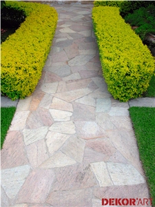 Rose Quartzite Flagstone Paver