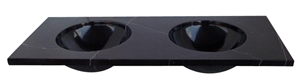 Combined China Marquina Marble Sink, Nero Marquina Black Marble Sink