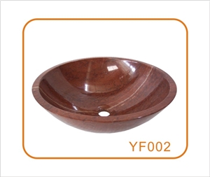 Monte Red Marble Wash Basin&Sink