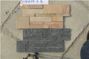Culture Stone Z Shape, Jiahuang Yellow Slate Cultured Stone