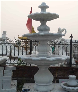 White Marble Stone Fountain