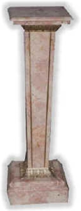 White Marble Pedestal Column