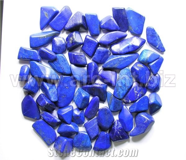 Natural Gemstones Lapis Lazuli Tumbles, Natural Lapis Lazuli Blue Stone Pebble, Gravel