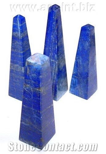 Natural Rock Lapis Lazuli Obsliks Points Wands and, Natural Lapis Lazuli Blue Limestone Art Works