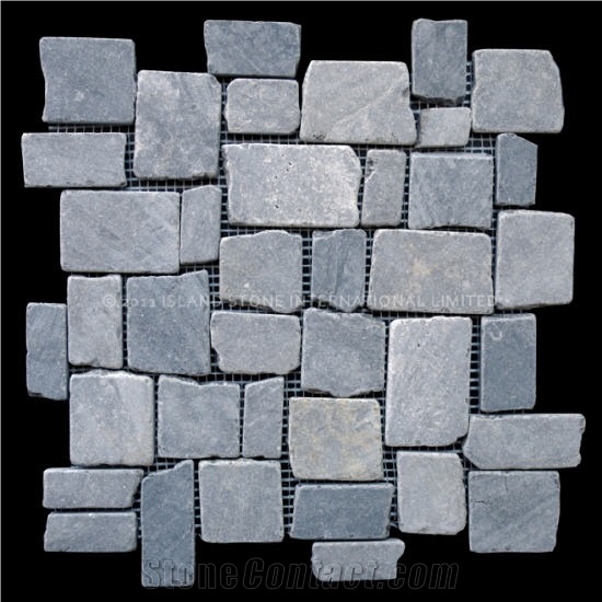 Grey Marble Random Mosaic