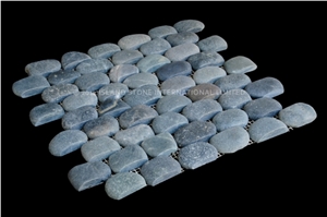 Strip Pebble Medan Charcoal Mosaic