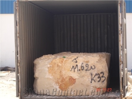 Thala Beige Limestone Blocks, Tela Beige Limestone Block