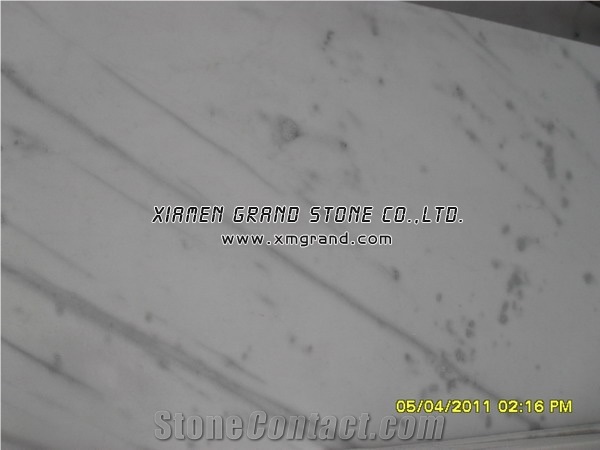 Gx White-China, China Guangxi White Marble Tiles and Slabs, Landscape White Marble Skirting and French Pattern