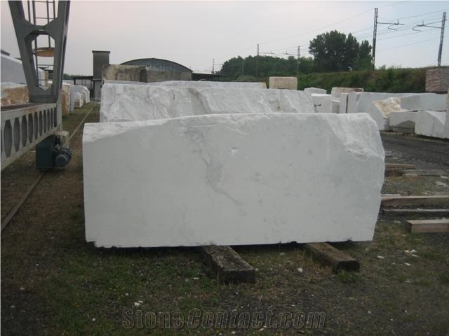 Bianco Carrara Marble Block, Italy White Marble