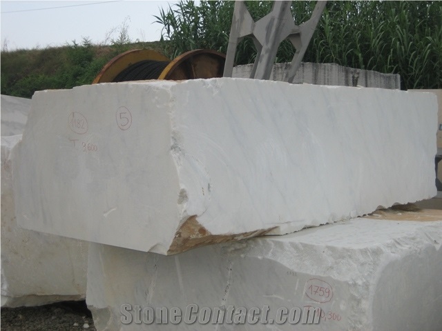 Bianco Carrara Marble Block, Italy White Marble