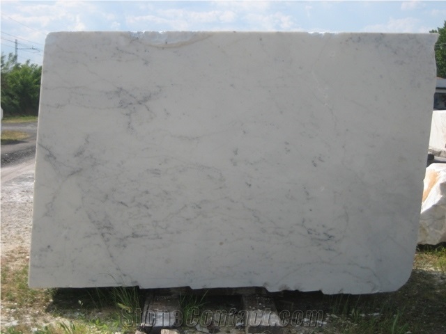 Bianco Carrara Marble Block, Italy White Marble