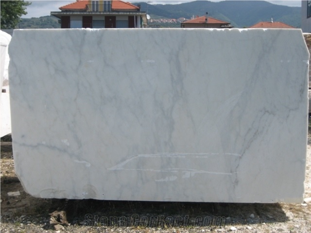 Calacata Carrara Marble Block, Italy White Marble
