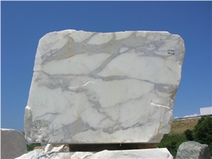 Calacata Carrara Marble Block, Italy White Marble
