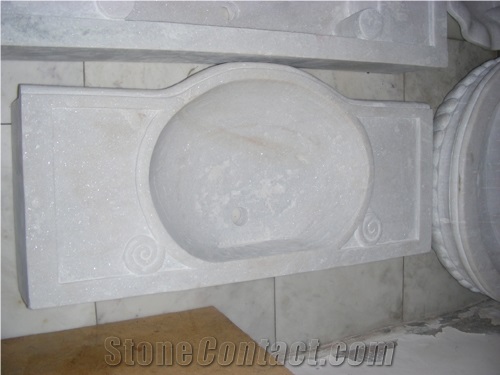 White Marble Wash Basin