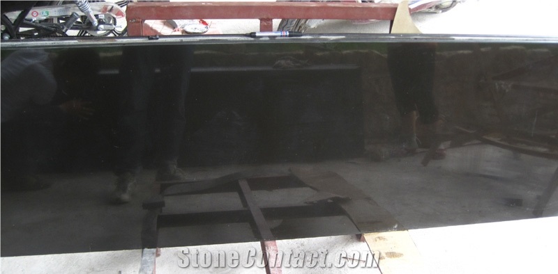 Black Color Granite Counter Top, Mongolia Black Granite Kitchen Countertops