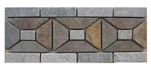 Border for Wall Cladding, Yellow Slate Border