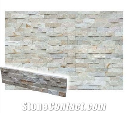 China Quartzite Ledge Stone, White Quartzite Ledge Stone