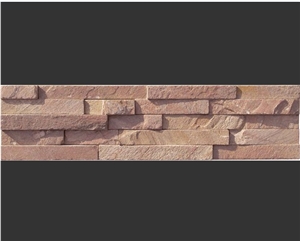 Culture Stone for Wall Cladding, Pink Slate Wall Cladding