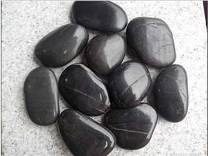 Decoration River Stone, Black Slate River Stone