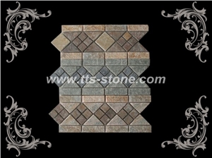 Decorative Mosaic Stone, Beige Slate Mosaic
