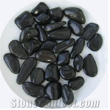 Decorative River Stones, Black Marble River Stones