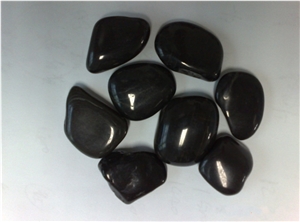 Driveway Pebble Stone, Black Slate Pebble Stone