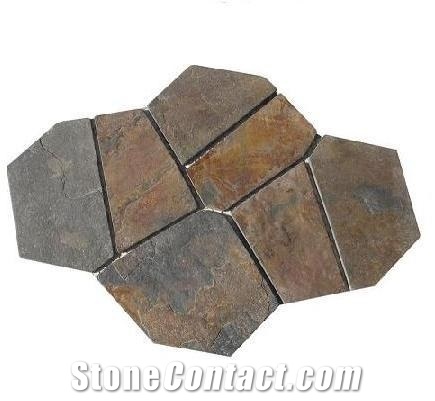 Flagstone Floor Tile, Brown Slate Flagstone