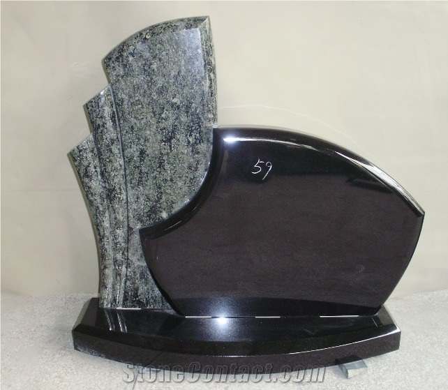 Ever Green Granite Tombstone