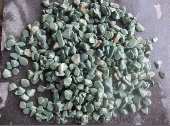 Green Pebble Stone, River Stone