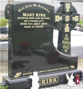 Hebei Black Tombstone, Shanxi Black Granite Tombstone