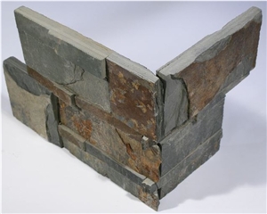 Ledge Corner Stone, Brown Slate Corner Stone