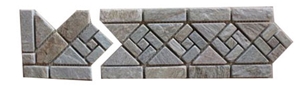 Mosaic Slate Border, Beige Slate Border