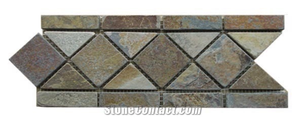 Multicolor Slate Border