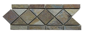 Multicolor Slate Border