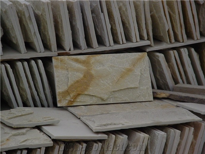Natural Mushroom Wall Stone, Brown Slate Mushroom Wall
