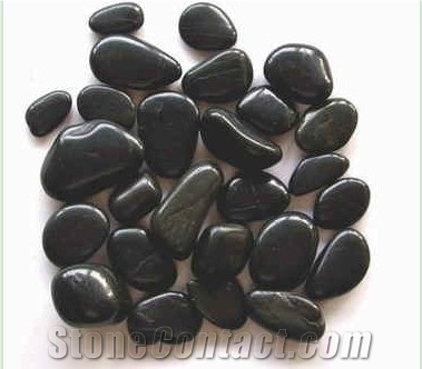 Natural Pebble Stone, Natural Stone White Slate Pebble Stone