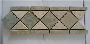 Natural Slate Border, Beige Slate Border