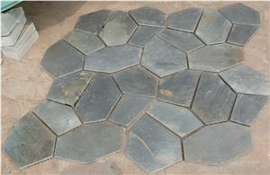 Black Slate Random Flagstone