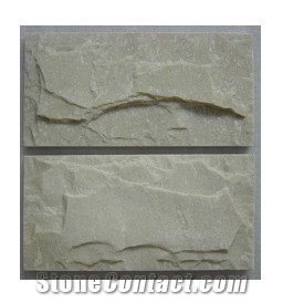 Rust Slate Mushroom Wall Stone, Yellow Slate Mushroom Wall