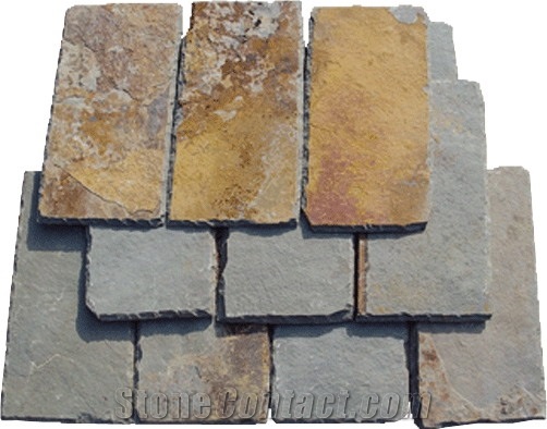 Rusty Slate Roofing, Beige Slate Roof Tiles