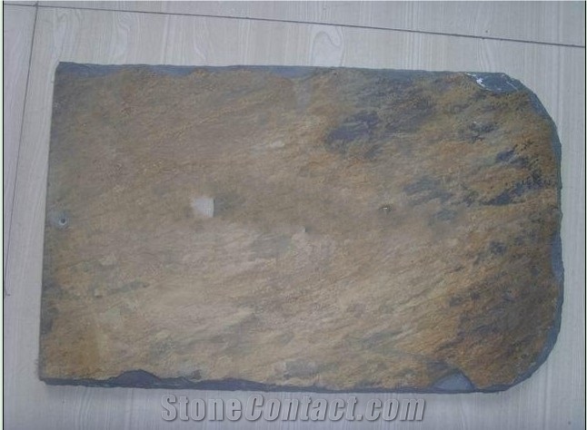 Rusty Slate Roofing, Beige Slate Roof Tiles