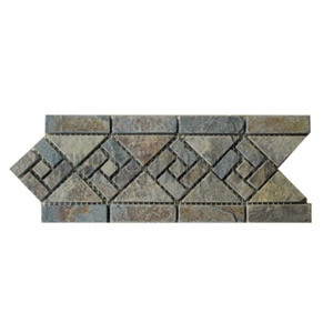 Beige Slate Border Lines