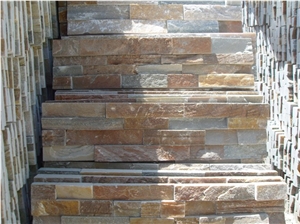 Slate Ledgestone Veneer, Brown Slate Veneer
