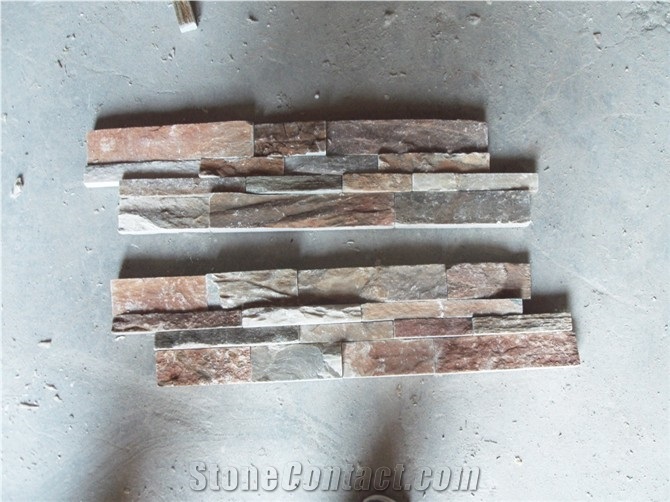 Slate Ledgestone Veneer, Brown Slate Veneer