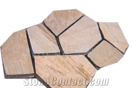 Slate Mesh Stone, Pink Slate Flagstone