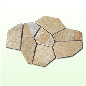 Stone Floor Tile, Yellow Slate Flagstone